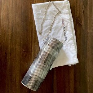 Silver metallic Evening bag